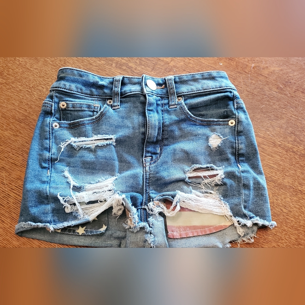 Patriotic American Eagle shorts